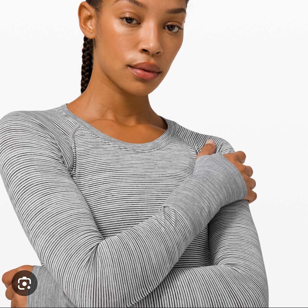 Lululemon Swiftly Tech Long Sleeve 2.0 | Wee Are From Space White | Size 12